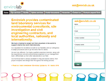 Tablet Screenshot of envlab.co.uk